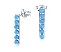 Blue Turquoise Earring Stud STS-3736-TQ